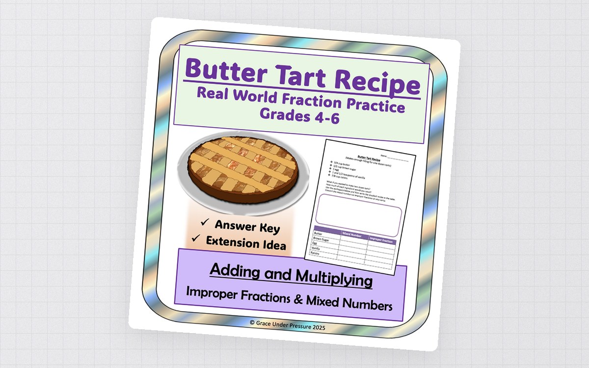 Mixed Numbers Recipe Doubling – Real-World Math preview
