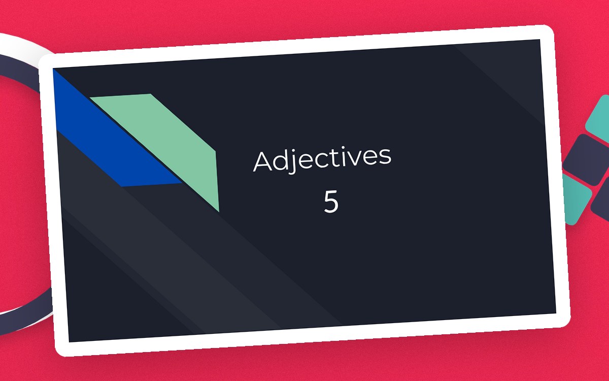 Adjectives Sample Grades 3-4 Grammar (PPT) preview