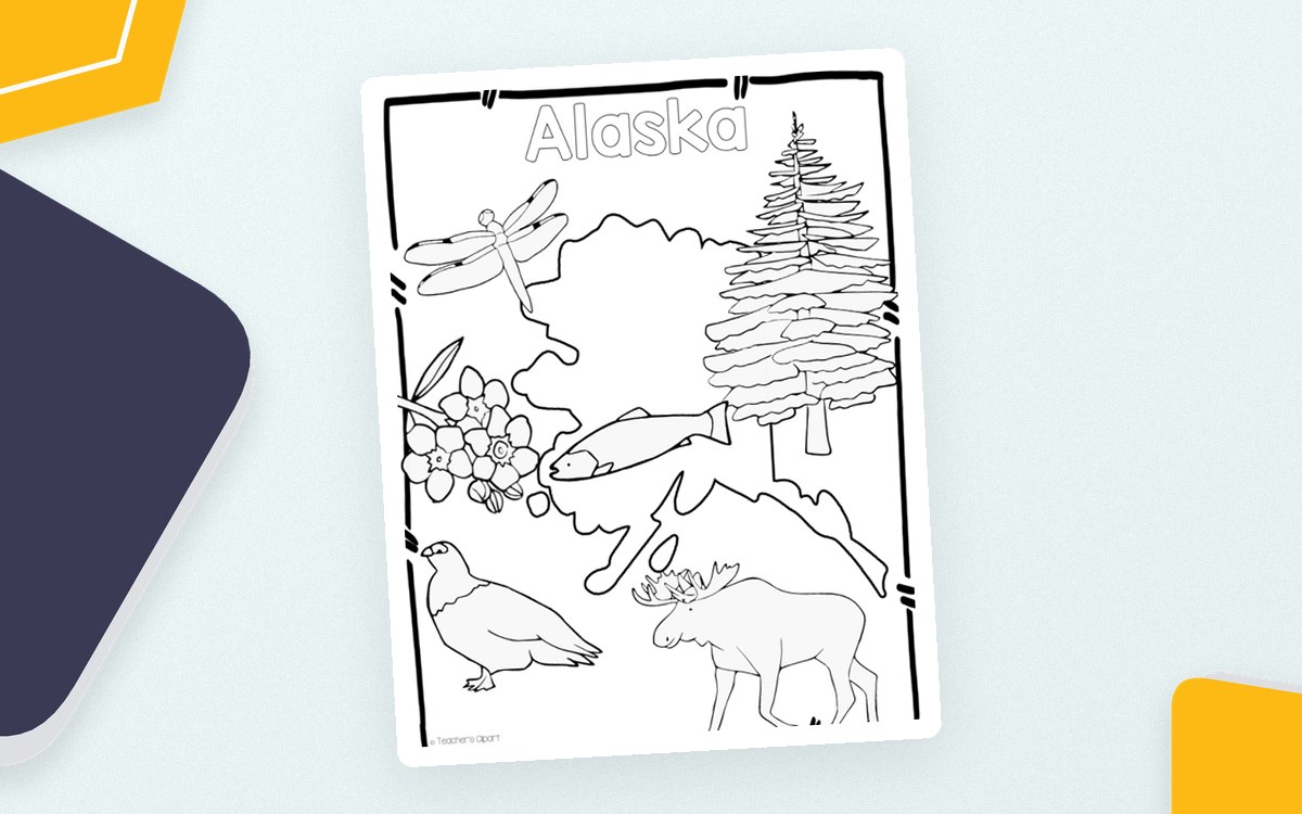 Alaska State Symbols Clip Art preview