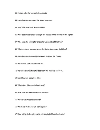 Alice in Wonderland | Short Answer Questions – preview 3