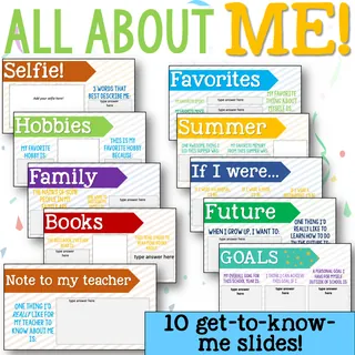 All About Me – Back to School Presentation – preview 2