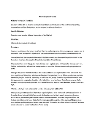 Alliance System Game – WWI Alliances Activity – preview 1