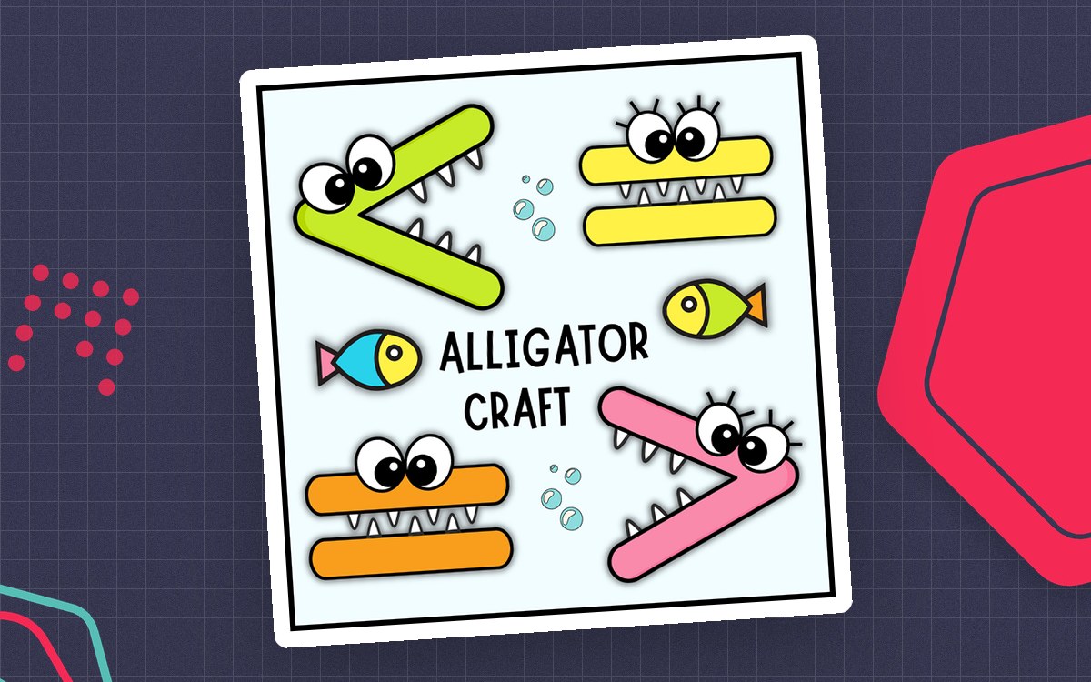 Alligator Math Craft – Comparing Numbers Pre-K–2 preview: 12-Page alligator math craft PDF