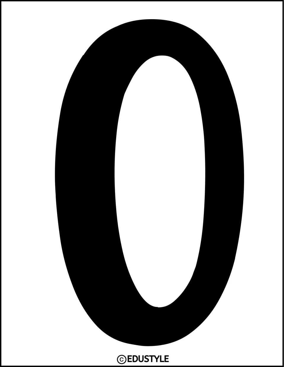 Large black bubble letter O on a white sheet, a cut-out letter that continues the bulletin board or door headline