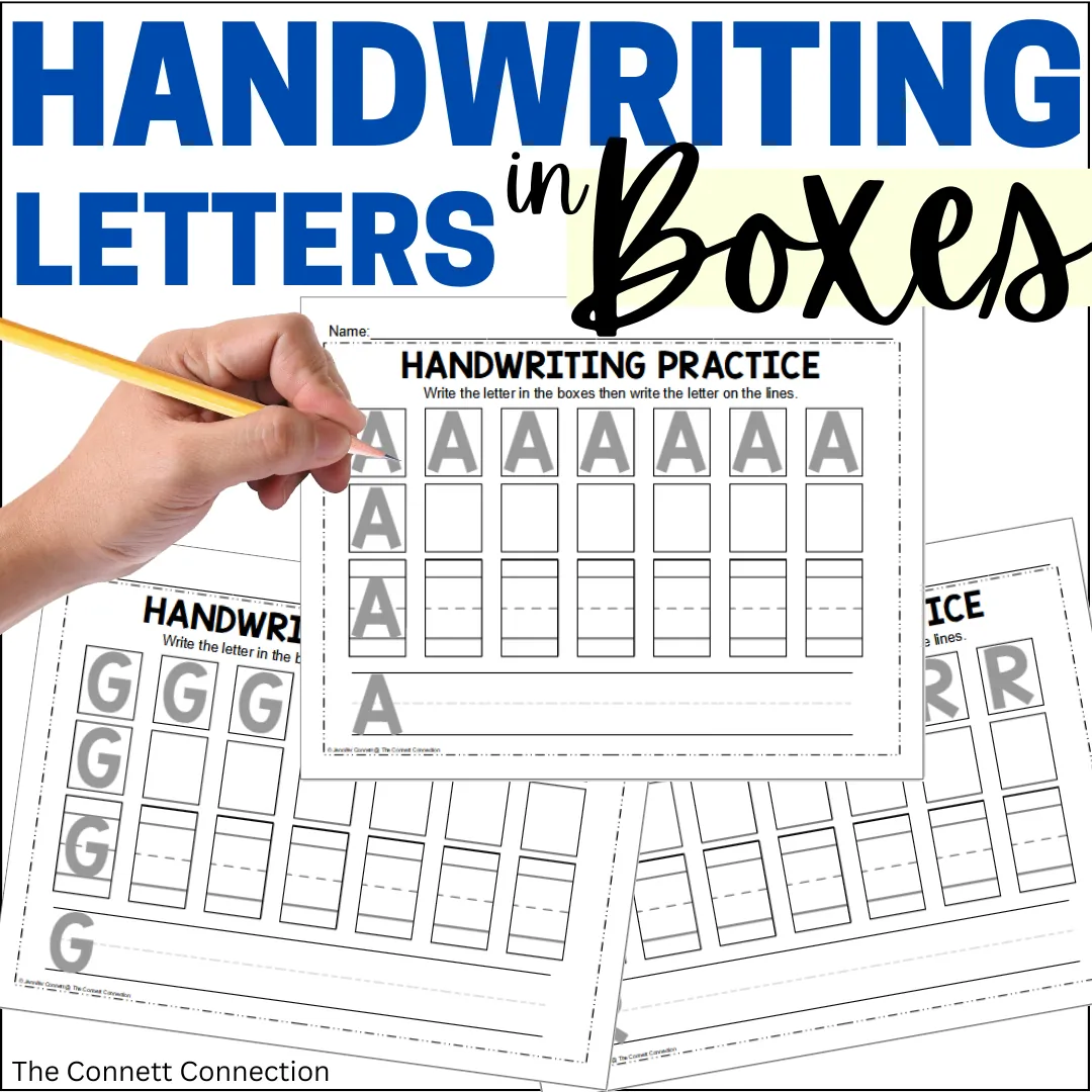 Alphabet Handwriting Boxes with Capital Letters – cover