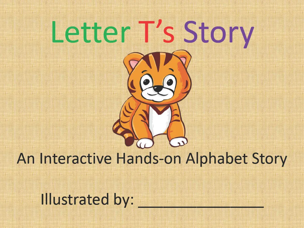 Alphabet Story Book | Letter T Interactive Book – cover