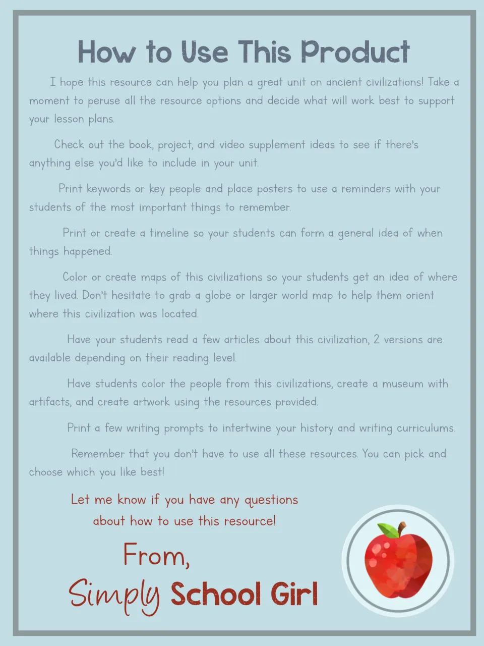 Teacher guide to the Rome unit: tips for using posters, timelines, maps, leveled articles, coloring and writing prompts