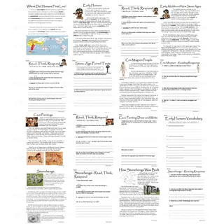 Ancient Stone Age and Early Human Activity Packet – sample page 2