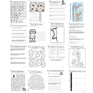 Ancient Stone Age and Early Human Activity Packet – sample page 4