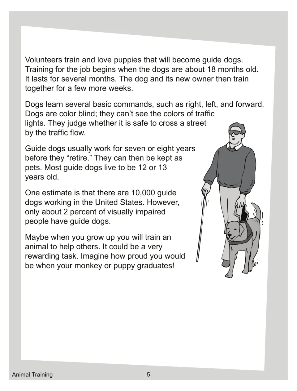 Article part 2: how guide dogs are trained, learn commands and retire, with about 10,000 working in the US