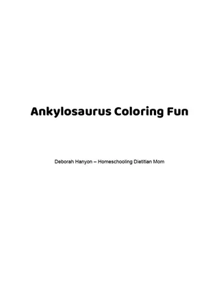 Ankylosaurus Coloring Pages – cover