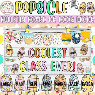 Anything is Popsicle!: Popsicle & Summer Bulletin Board or Door Decor – preview 1