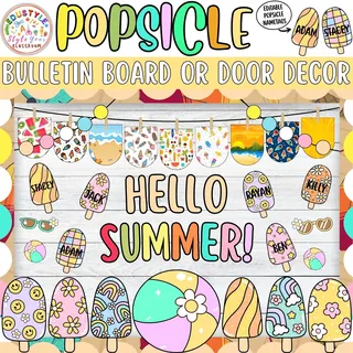Anything is Popsicle!: Popsicle & Summer Bulletin Board or Door Decor – preview 2