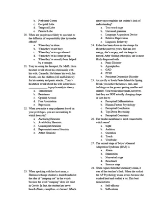 AP Psychology Final Exam – 50-Question Test – preview 1