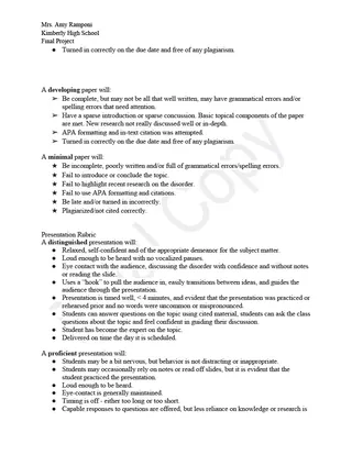 AP Psychology Final Research Paper & Presentation – preview 1