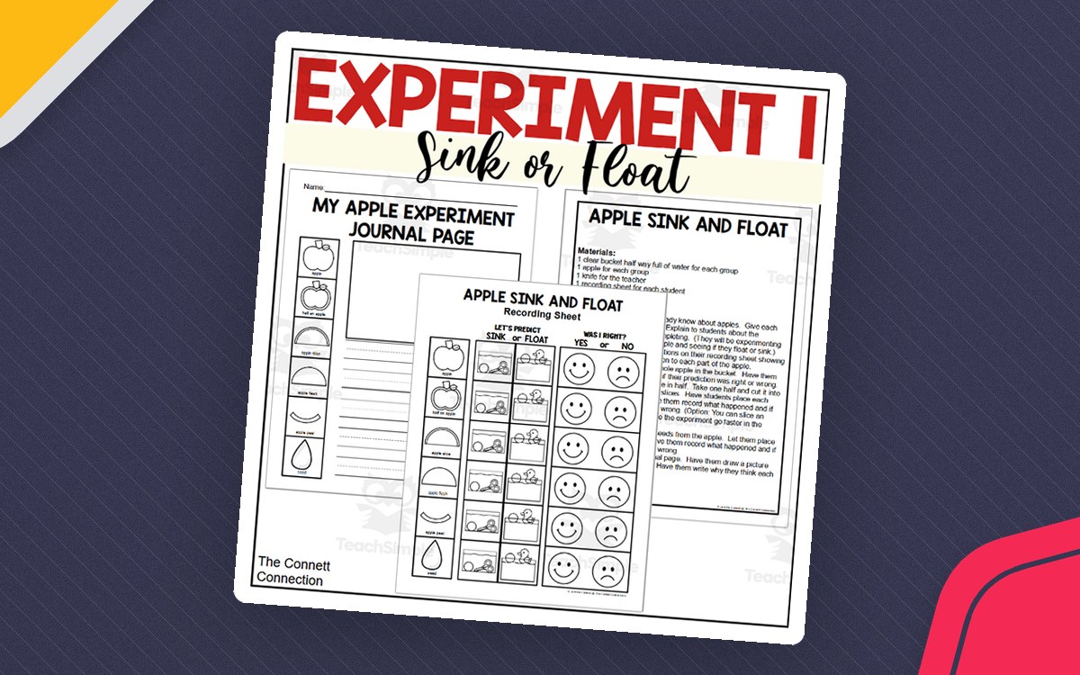 Apple Science Experiment - Sink or Float preview