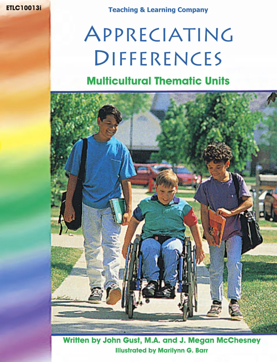 Appreciating Differences: Multicultural Thematic Units cover, with three students walking, one using a wheelchair