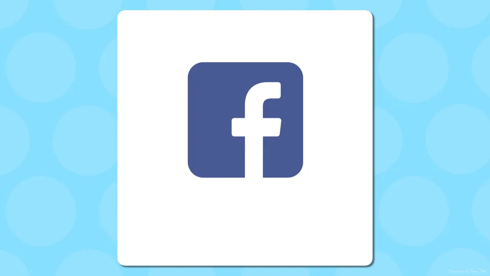Facebook vocabulary slide: the blue square lowercase f logo shown alone so students can name the app before the reveal