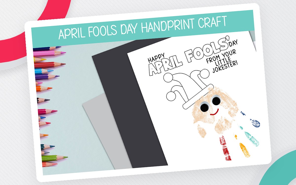 April Fools' Day Handprint Art – Preschool Craft preview