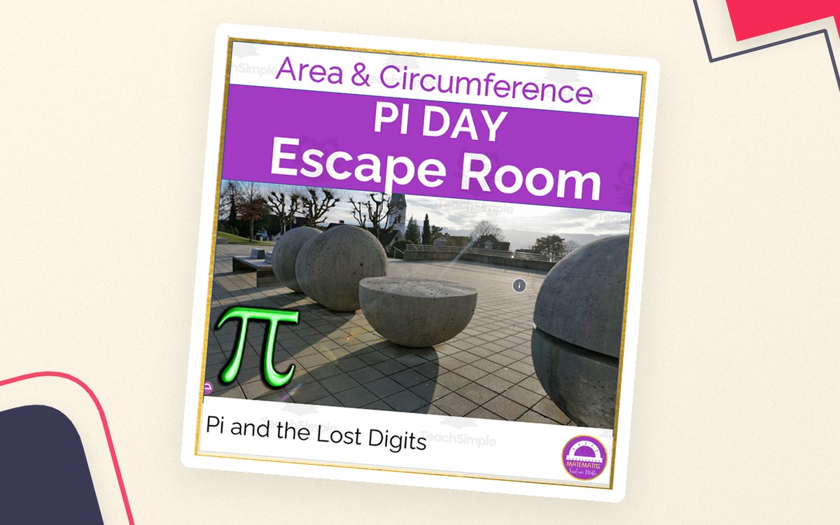 Area and Circumference of Circles | Digital Escape Room teaching resource preview