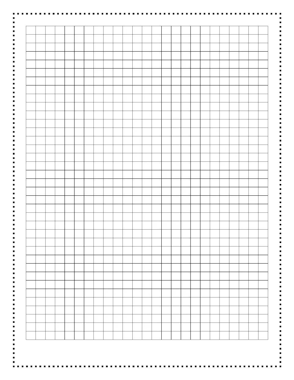 Blank square graph paper with no labels, for students to sketch shapes and count square units while solving area tasks