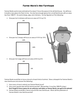 Area and Perimeter Farmer Project – sample page 4