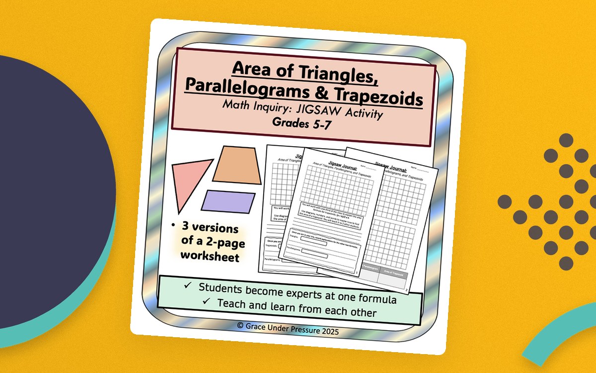 Area of Triangles, Parallelograms & Trapezoids: Middle School Geometry preview