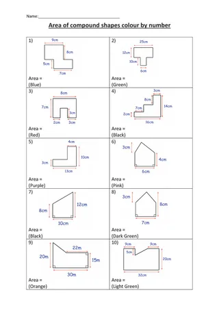Compound Shapes Area – Color by Number Activity – sample page 2