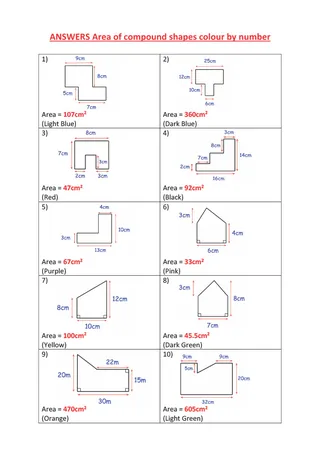 Compound Shapes Area – Color by Number Activity – sample page 4