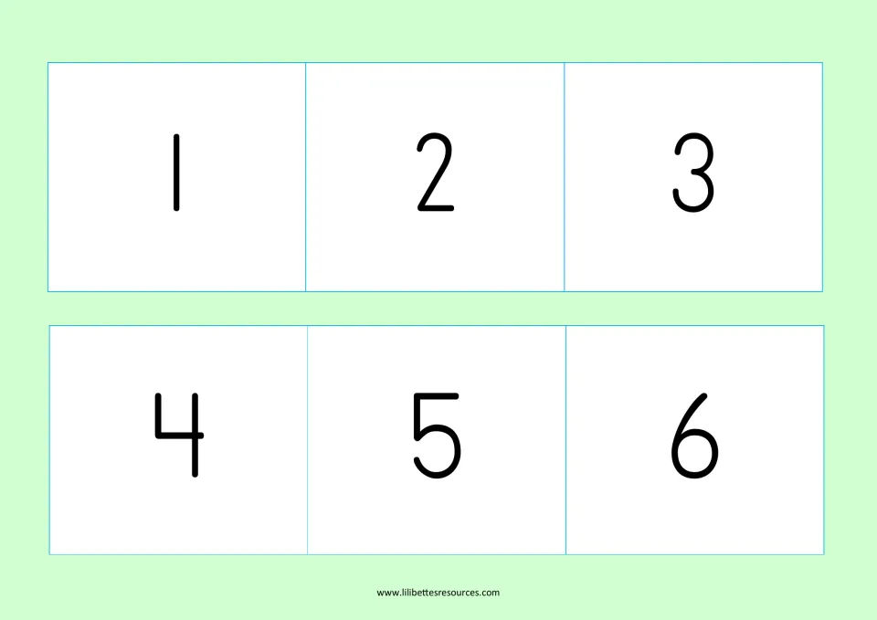 Green baseboard numbered 1 to 6 for the second player, who fills it with six pictures sharing the other sound