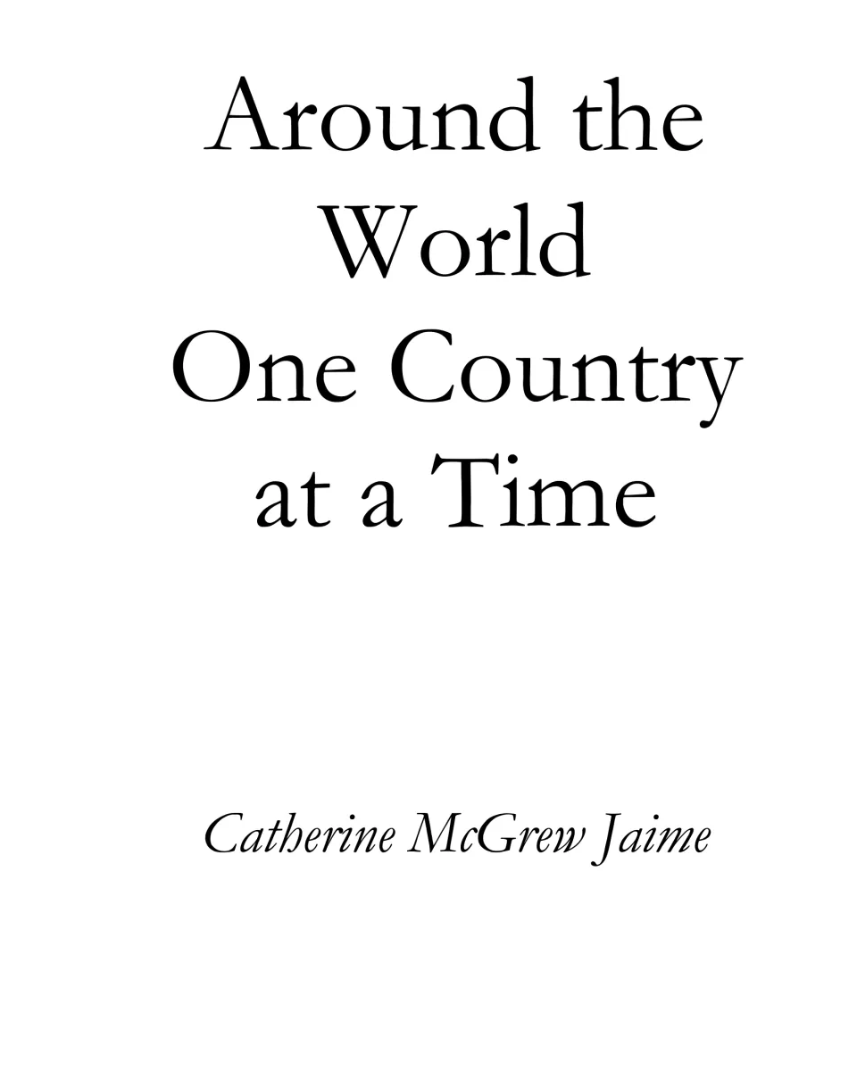 Title page for the country research resource, repeating the book title and naming Catherine McGrew Jaime