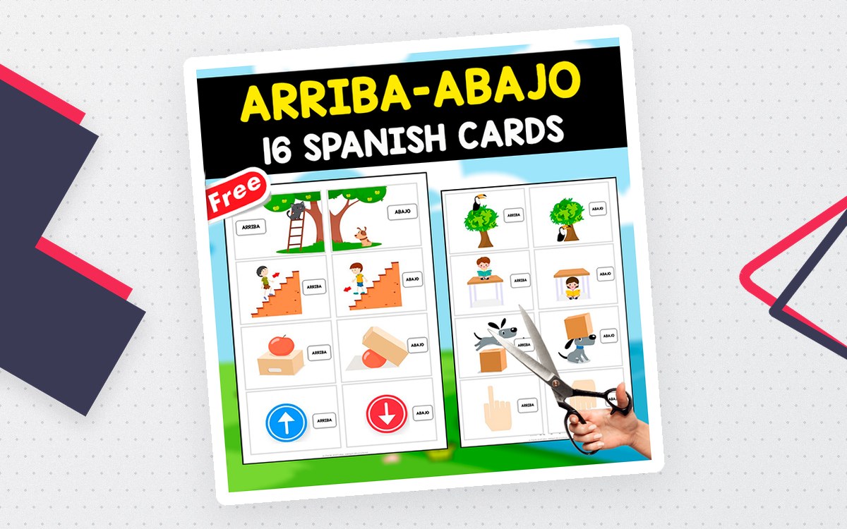 ARRIBA-ABAJO (UP-DOWN) | 16 SPANISH FLASHCARDS preview