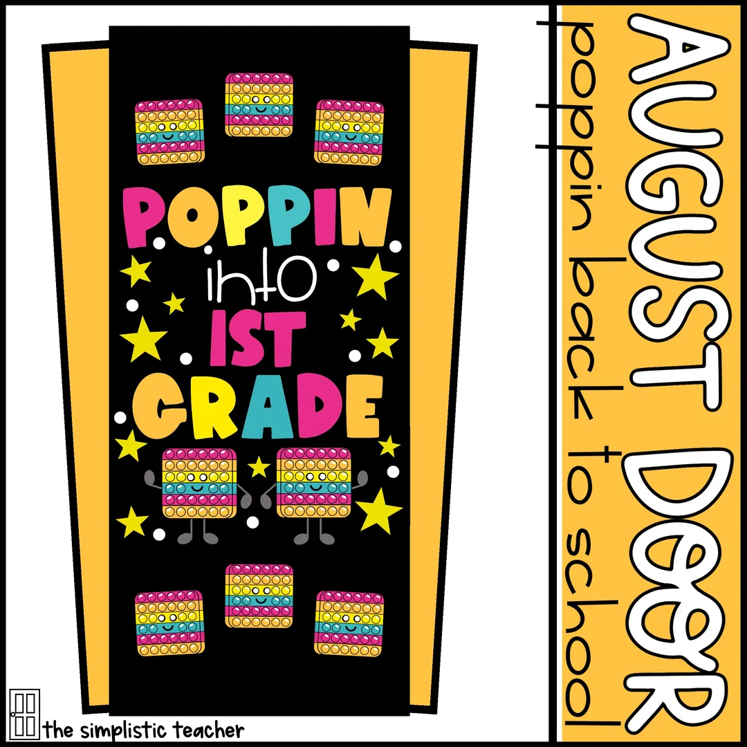 August Back-to-School Bubble-Popper Door Kit and Bulletin Board Set – cover