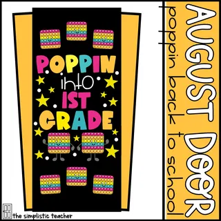 August Back-to-School Bubble-Popper Door Kit and Bulletin Board Set – cover