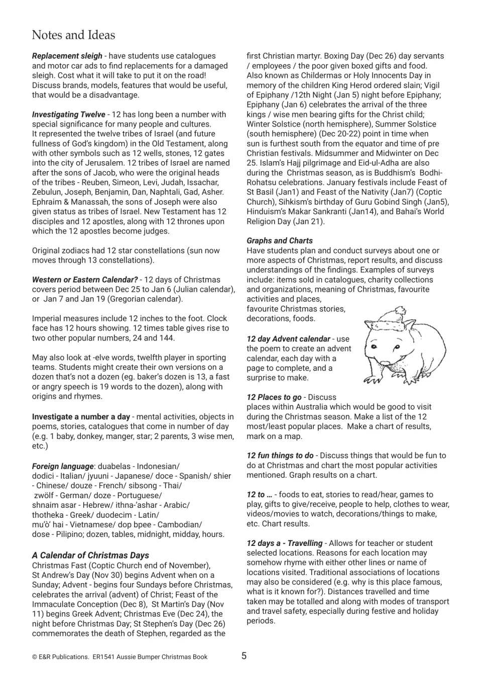 Teacher extension ideas investigate the number twelve, Christmas calendars, surveys, charts, and travel