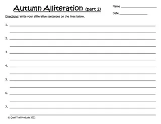 Autumn Alliteration Worksheets – Grades 2–4 Set – sample page 3