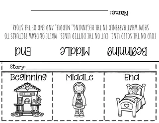 B-M-E Graphic Organizers | Fairy Tale Plots – preview 2