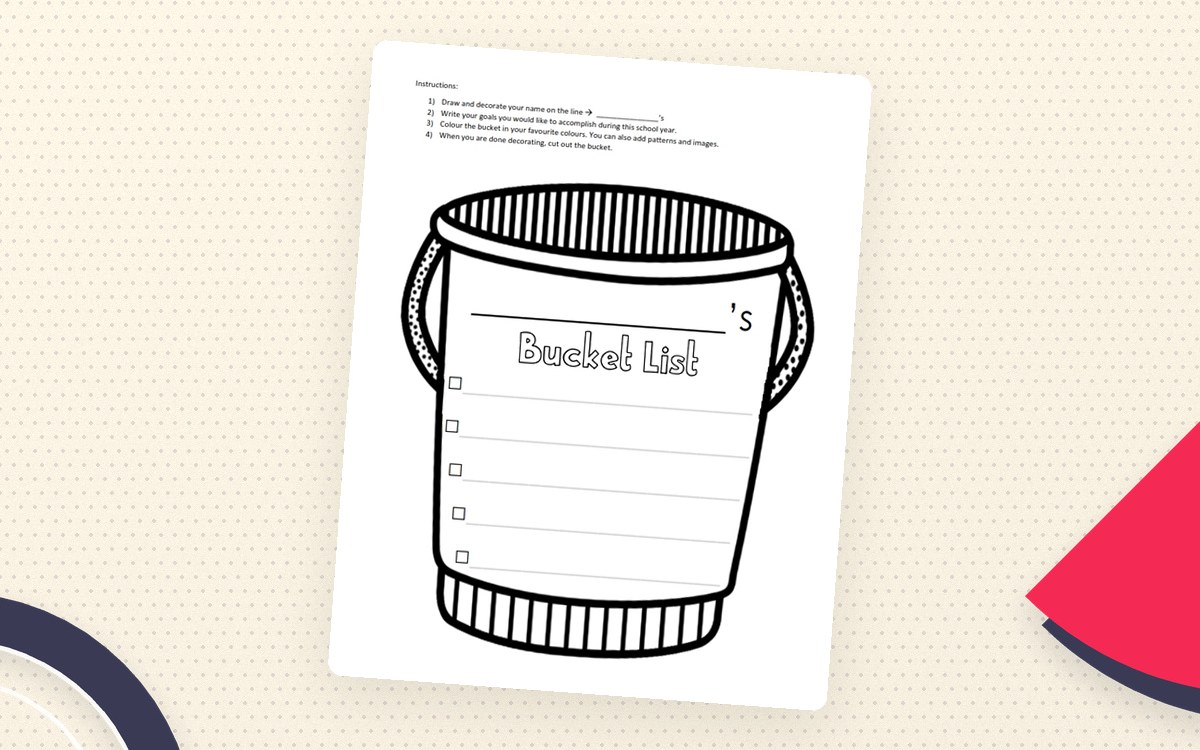 Back to School Bucket List preview