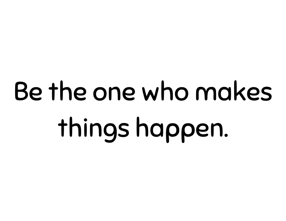 Quote sheet 10 for the bulletin board or door kit reads "Be the one who makes things happen."