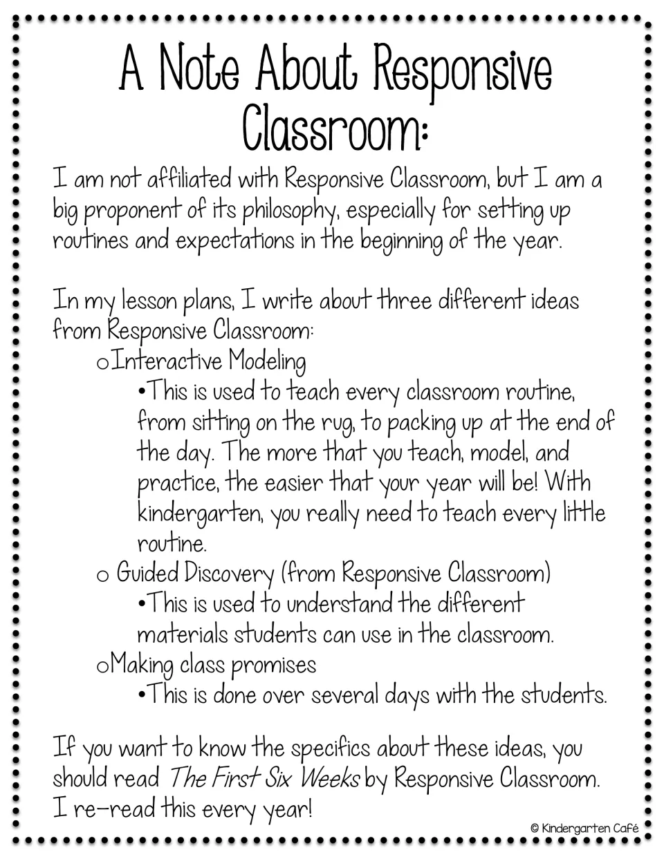 Teacher guidance explaining interactive modeling, guided discovery, and making class promises for routines