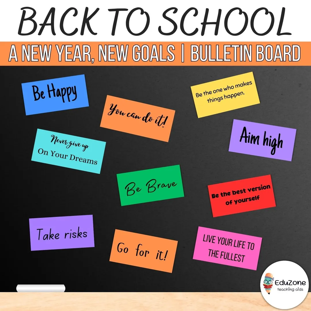 Back to School Quotes – Bulletin Board & Decor – cover