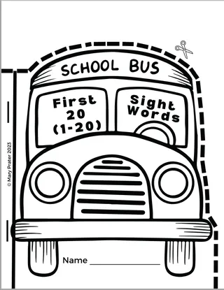 Back to School: Sight Words - First 20 Fry's Words – preview 1