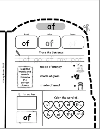 Back to School: Sight Words - First 20 Fry's Words – preview 2