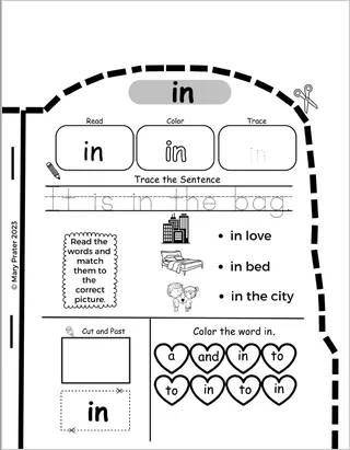 Back to School: Sight Words - First 20 Fry's Words – preview 3