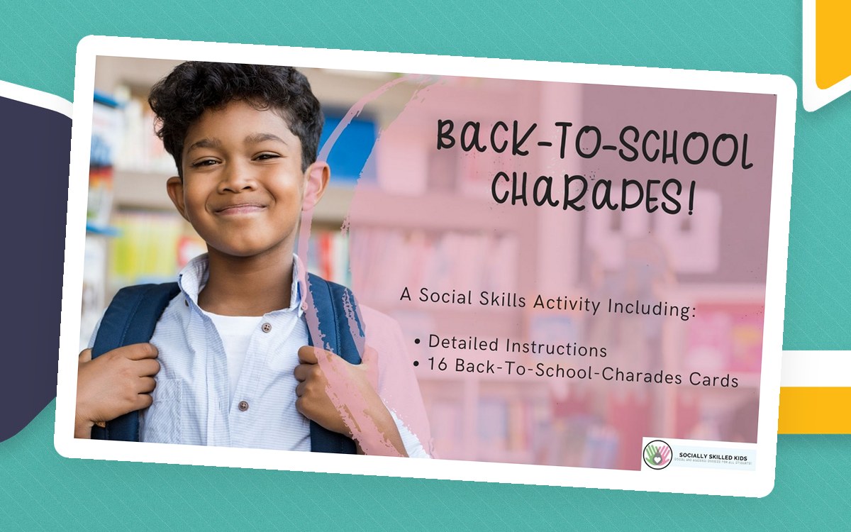 Back-To-School Themed Charades teaching resource preview