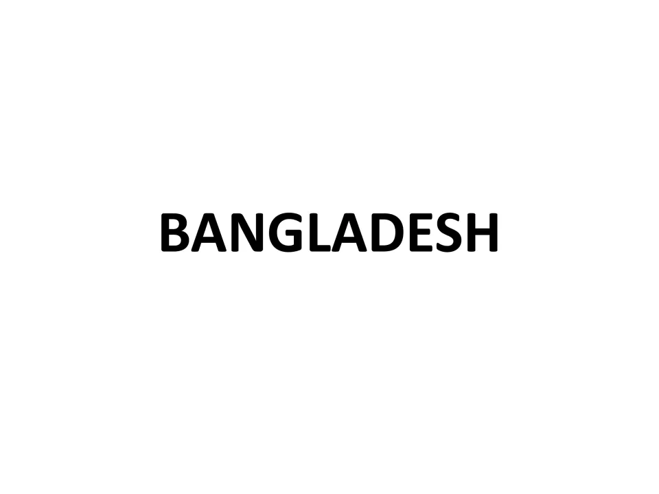 Title page of Bangladesh Map Resources, showing only the country name BANGLADESH in bold capital letters