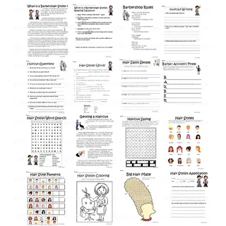 Barber & Hair Stylist – Career Activity Packet – sample page 2