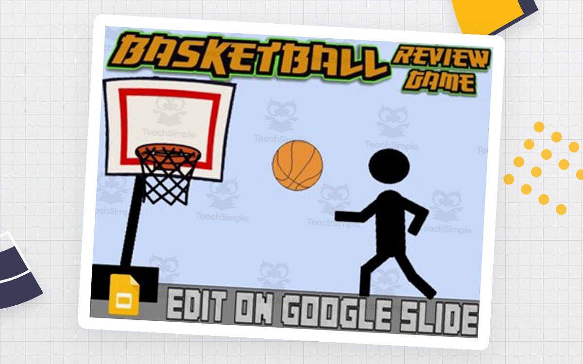Basketball: Interactive Review Game (Editable on Google Slides) preview
