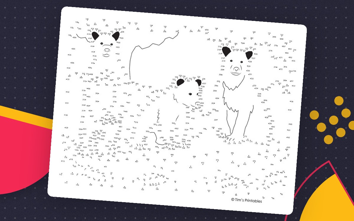Connect the Dots Bear – 573-Dot Extreme Puzzle preview