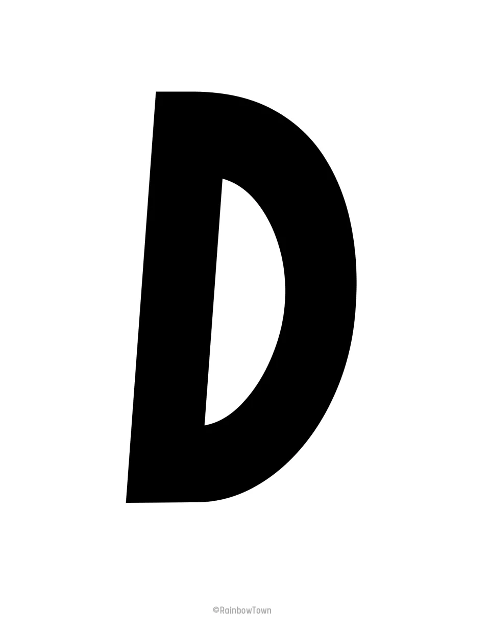 D cut-out: a full-page black capital D that finishes the word "Kind" in the board's banner phrase